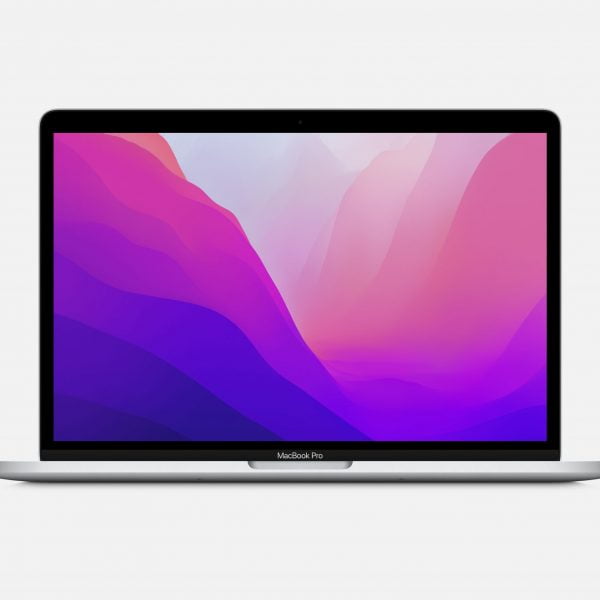 MacBook Pro 13″ (2022) Apple M2 8-core CPU, 10-core GPU, 16‑core Neural Engine, 8GB RAM, 256GB SSD, Silver INT KB,mnep3ze/a