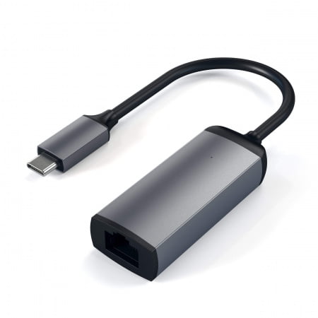 Adaptor Satechi USB-C la Gigabit Ethernet, Space Grey, ST-TCENM