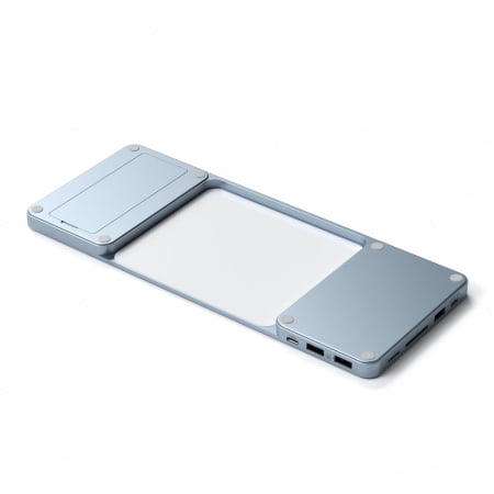 Adaptor Satechi USB-C Slim Dock 24" IMAC (1xType-C Upstream Port,2x USB 2.0,1xMicro SD,1xSD Card,1xUSB-A,1x M.2 SSD slot, 1xUSB-C) colour match cable inc. - Blue, ST-UCISDB - imagine 5