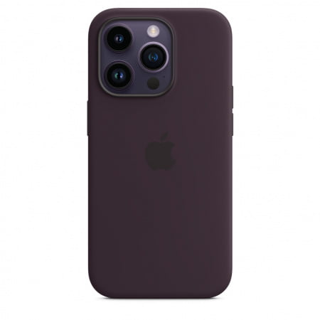 Husa de protectie Apple iPhone 14 Pro Silicone Case, MagSafe - Elderberry (SEASONAL 2022 Fall), mptk3zm/a