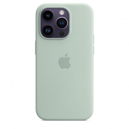 Husa de protectie Apple iPhone 14 Pro Silicone Case, MagSafe - Succulent (SEASONAL 2022 Fall), mptl3zm/a
