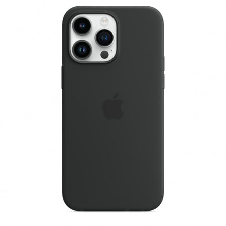 Husa de protectie Apple iPhone 14 Pro Max Silicone Case, MagSafe - Midnight, mptp3zm/a - imagine 3