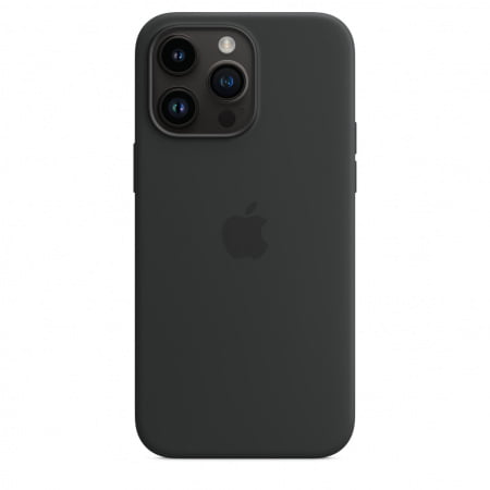 Husa de protectie Apple iPhone 14 Pro Max Silicone Case, MagSafe - Midnight, mptp3zm/a - imagine 4