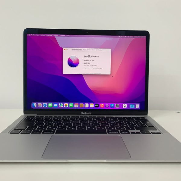 MacBook Air 13″ M1 Retina(2020), 8-Core CPU, 7-Core GPU, 8 GB RAM, 256 SSD, Silver, Garantie 1 an