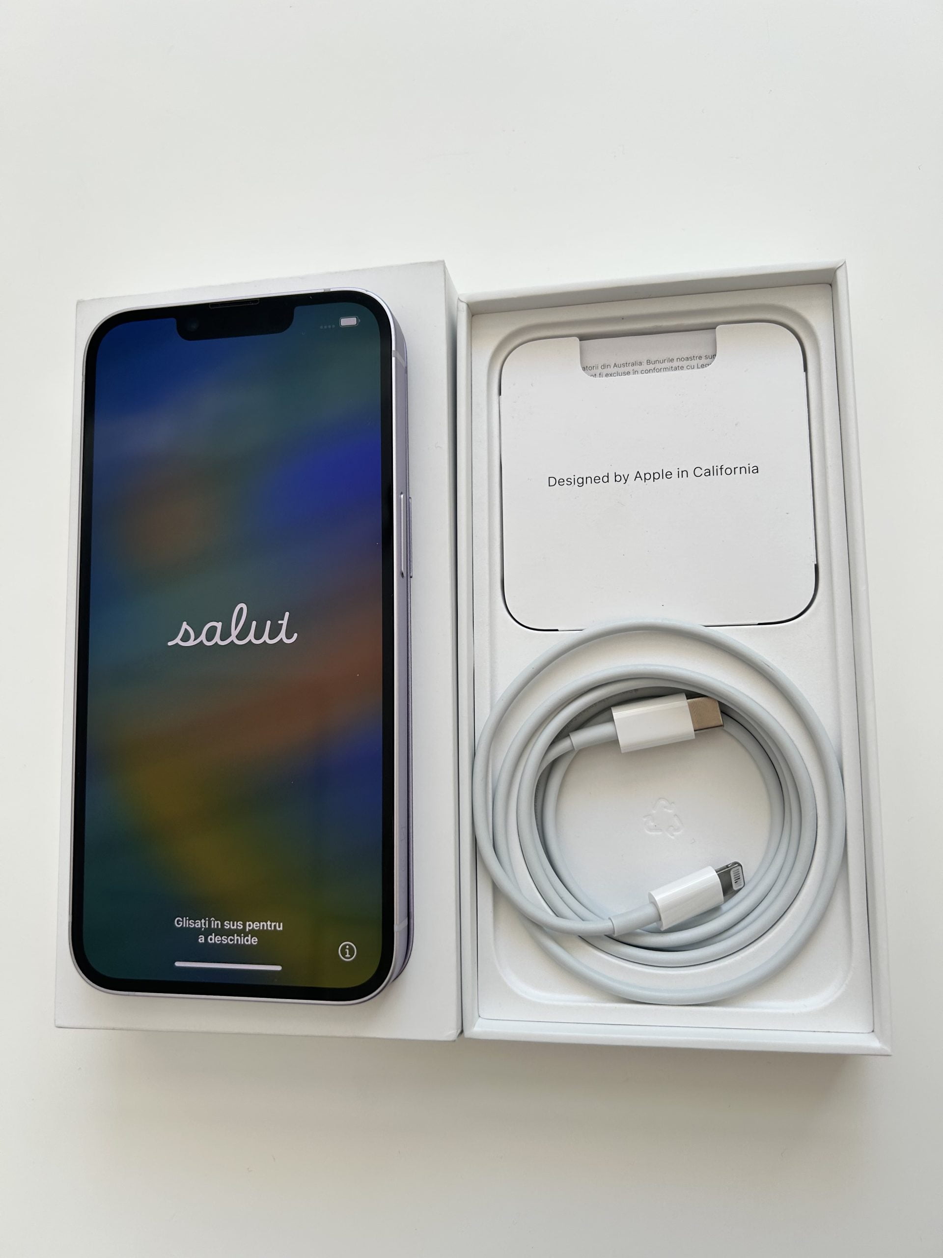 Apple iPhone 14 128GB Purple, Resigilat, mpv03rx/a - imagine 5