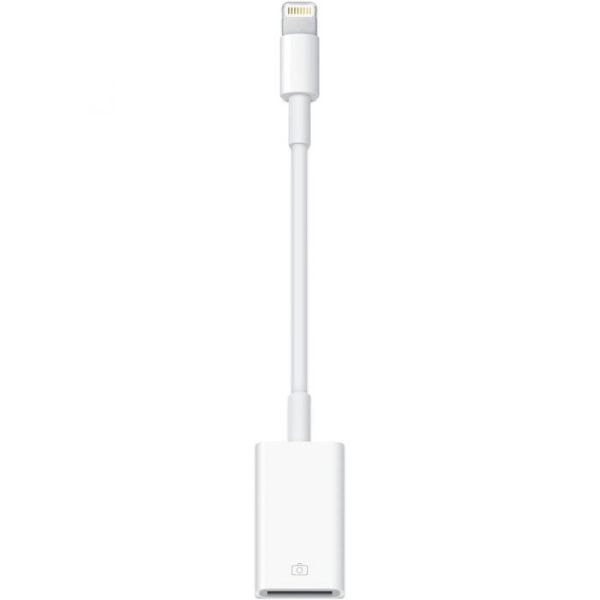Adaptor Apple pentru camera de la Lightning la USB, Alb, md821zm/a