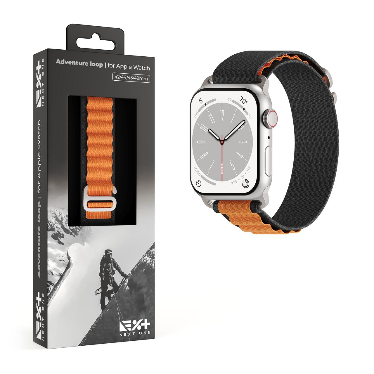 NEXT ONE ADVENTURE LOOP FOR APPLE WATCH 45/49MM | BLACK/ORANGE