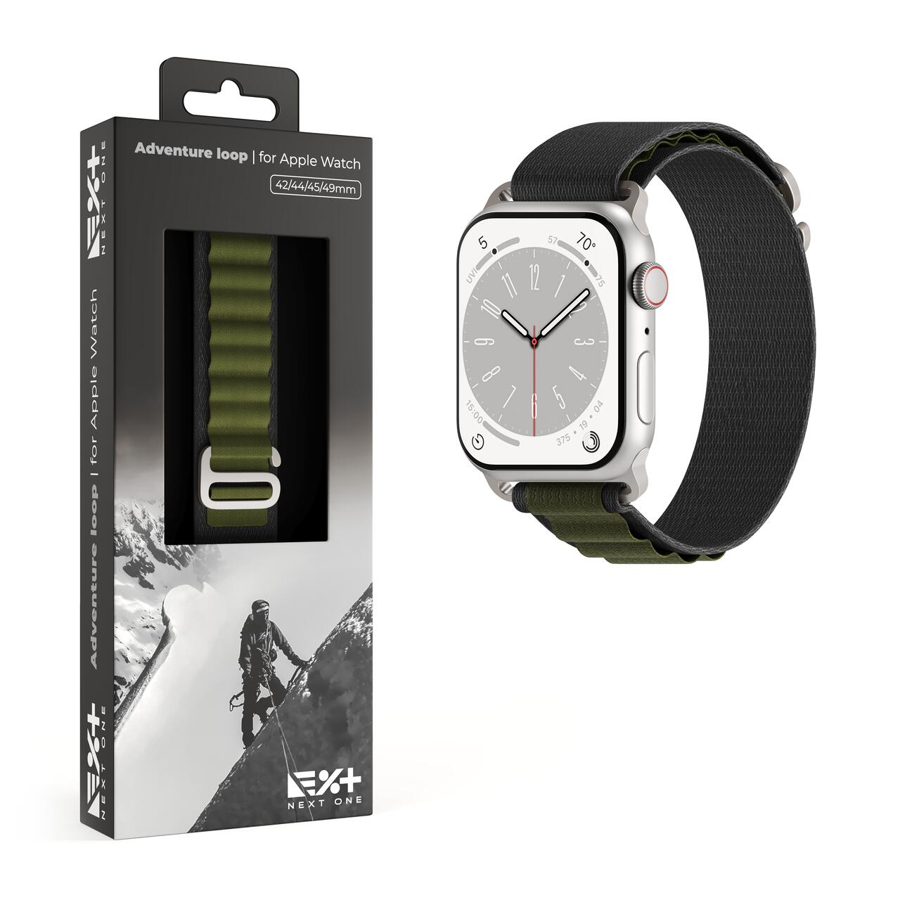 NEXT ONE ADVENTURE LOOP FOR APPLE WATCH 45/49MM | GRAY/GREEN