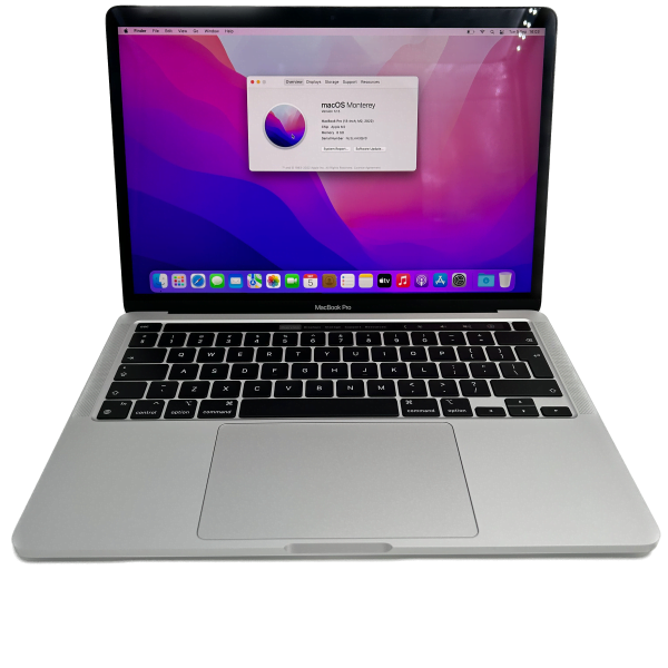 MacBook Pro A2338 13″ Retina (2022) Touchbar, Apple M2, 8GB RAM, 500GB SSD, Silver, Garantie 1 an