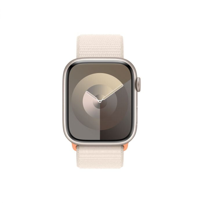 Apple Watch 9 GPS + Cellular, 45mm Starlight Aluminium Case, Starlight Sport Loop, MRMA3QP/A - imagine 2