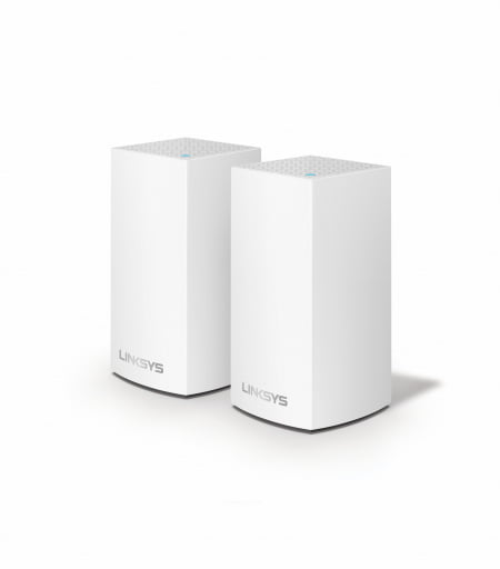 Linksys Velop Intelligent Mesh WiFi System, 2-Pack White (AC2600), WHW0102-EU