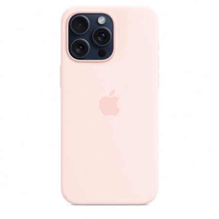 Apple iPhone 15 Pro Max Silicone Case w MagSafe - Light Pink, mt1u3zm/a