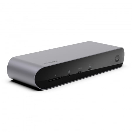 Belkin CONNECT Pro Thunderbolt 4 Dock - Triple display support up to 8K - Thunderbolt 4 - USB C - USB A - HDMI - SD - GbE - Audio - Mac/PC compatible - Black, INC006vfSGY