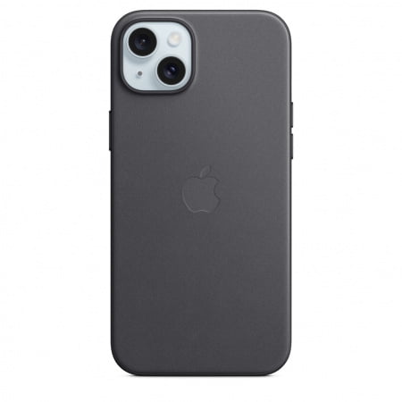 Apple iPhone 15 Plus FineWoven Case w MagSafe - Black, mt423zm/a - imagine 7