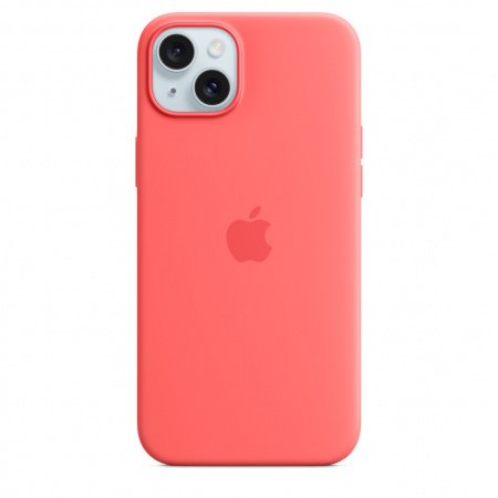 Apple iPhone 15 Plus Silicone Case w MagSafe - Guava, mt163zm/a