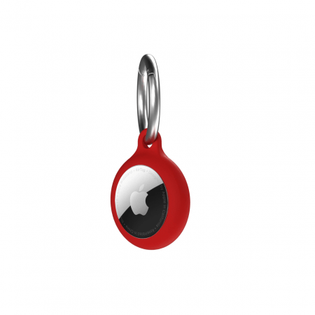 Next One Silicone Key Clip for AirTag - Red, ATG-SIL-RED