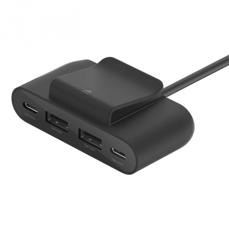 Belkin BOOST CHARGEª 4-Port_USB Power Extender_- Black, BUZ001bt2MBKB7