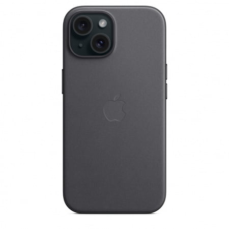 Apple iPhone 15 FineWoven Case w MagSafe - Black, mt393zm/a - imagine 8