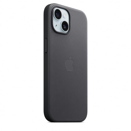 Apple iPhone 15 FineWoven Case w MagSafe - Black, mt393zm/a - imagine 7