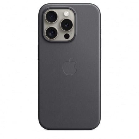 Apple iPhone 15 Pro FineWoven Case w MagSafe - Black, mt4h3zm/a