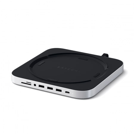Satechi Aluminium Type-C Stand and Hub for Mac Mini - Silver, ST-ABHFS
