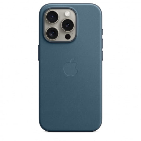 Apple iPhone 15 Pro FineWoven Case w MagSafe - Pacific Blue, mt4q3zm/a