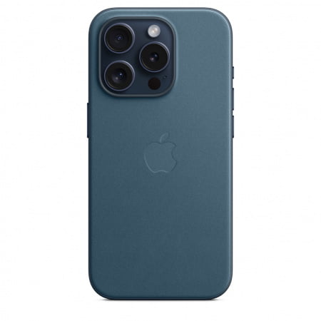 Apple iPhone 15 Pro FineWoven Case w MagSafe - Pacific Blue, mt4q3zm/a - imagine 6