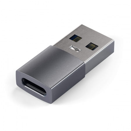 Satechi Aluminum Type-A to Type-C Adapter - Space Grey, ST-TAUCM