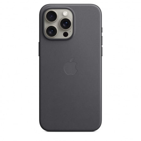 Apple iPhone 15 Pro Max FineWoven Case w MagSafe - Black, mt4v3zm/a