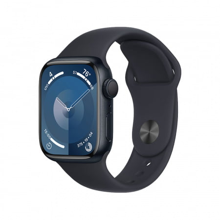Apple Watch S9 GPS 45mm Midnight Alu Case w Midnight Sport Band - S/M, mr993qp/a