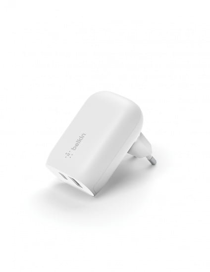 Belkin BOOST CHARGE 37w - 25w USB-C PD PPS + 12w USB-A Dual Wall Charger - White, WCB007vfWH
