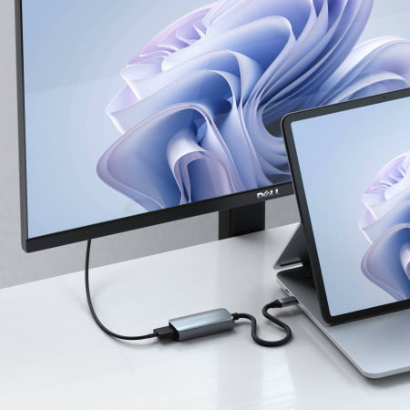 Satechi USB-C To HDMI 2.1 8K Adapter (Mac Devices up to 4K/60Hz, 8K/60Hz, 4K 60Hz/120Hz, 2K/ 40Hz, 1080P/500Hz, Dynamic HDR10+ HDCP 1.4 & HDCP 2.3) - Space Grey, ST-AC8KHM - imagine 5