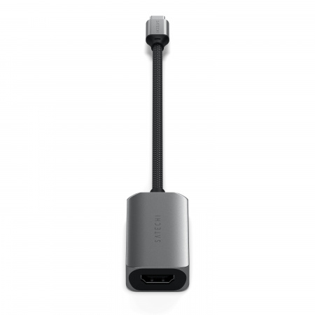 Satechi USB-C To HDMI 2.1 8K Adapter (Mac Devices up to 4K/60Hz, 8K/60Hz, 4K 60Hz/120Hz, 2K/ 40Hz, 1080P/500Hz, Dynamic HDR10+ HDCP 1.4 & HDCP 2.3) - Space Grey, ST-AC8KHM - imagine 2