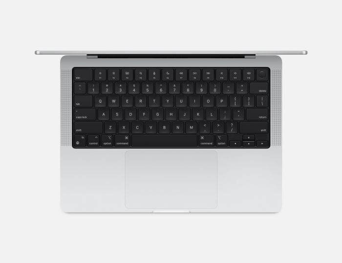 MacBook Pro 14″ (2024) M4 Chip 10-Core CPU 10-Core GPU, 24GB RAM, 1TB SSD, Silver, INT KB, mcx14ro/a - imagine 3