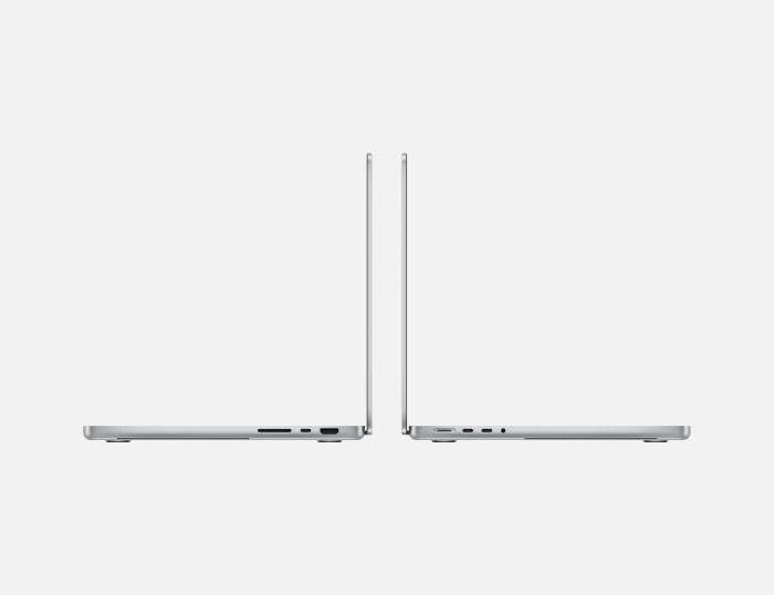 MacBook Pro 14″ (2024) M4 Chip 10-Core CPU 10-Core GPU, 24GB RAM, 1TB SSD, Silver, INT KB, mcx14ro/a - imagine 4