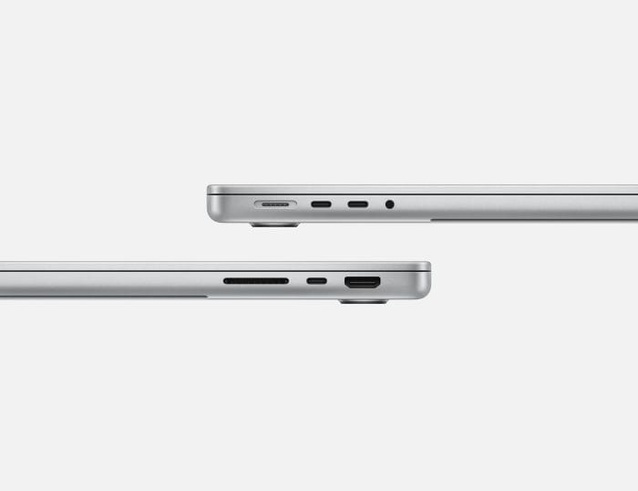MacBook Pro 14″ (2024) M4 Chip 10-Core CPU 10-Core GPU, 24GB RAM, 1TB SSD, Silver, INT KB, mcx14ro/a - imagine 5