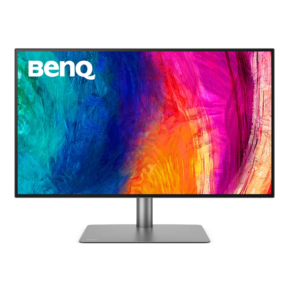 Monitor IPS LED Benq PD3225U, 31.5inch, UHD 4K (3840x2160), 5ms GTG, Black, HDMI, DisplayPort, Thunderbolt 3, Boxe, Pivot (Gri), Compatibil MacBook, 9H.LLYLA.TBE