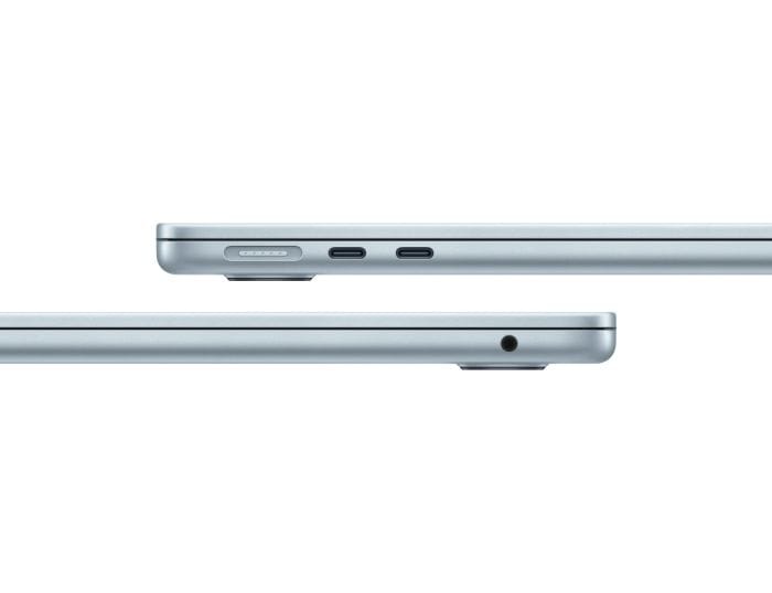 MacBook Air 13.6″ (2025) Apple M4 10-core CPU, 8-core GPU, 16‑core Neural Engine, 16GB RAM, 256GB SSD, SKY BLUE, INT KB, mc6t4ro/a - imagine 4