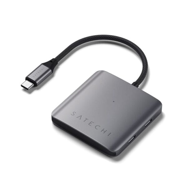 Satechi 4-Port USB-C Hub with PD - Space Gray, ST-H4CPDM