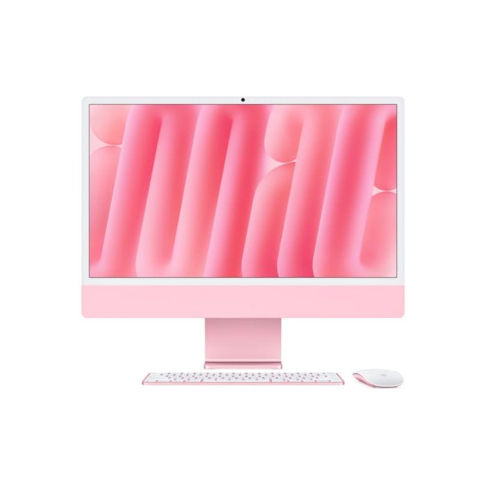 iMac 24" cu procesor Apple M4, 24", Retina 4.5K, 10 nuclee CPU si 10 nuclee GPU, 16GB, 512GB SSD, Pink, mwv53ro/a