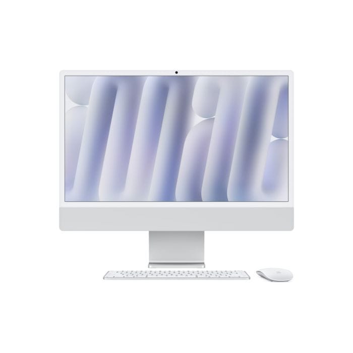 iMac 24" cu procesor Apple M4, 24", Retina 4.5K, 10 nuclee CPU si 10 nuclee GPU, 24GB, 512GB SSD, Silver, mcr24ro/a