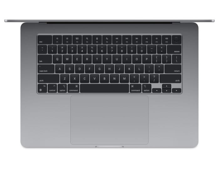 MacBook Air 15", procesor Apple M3, 8 nuclee CPU si 10 nuclee GPU, 24GB, 512GB, Space Grey, INT KB, mc9h4ro/a - imagine 3