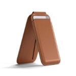 Satechi Vegan-Leather Magnetic Wallet Stand (iPhone 12/13/14/15 all models) - Brown, ST-VLWN